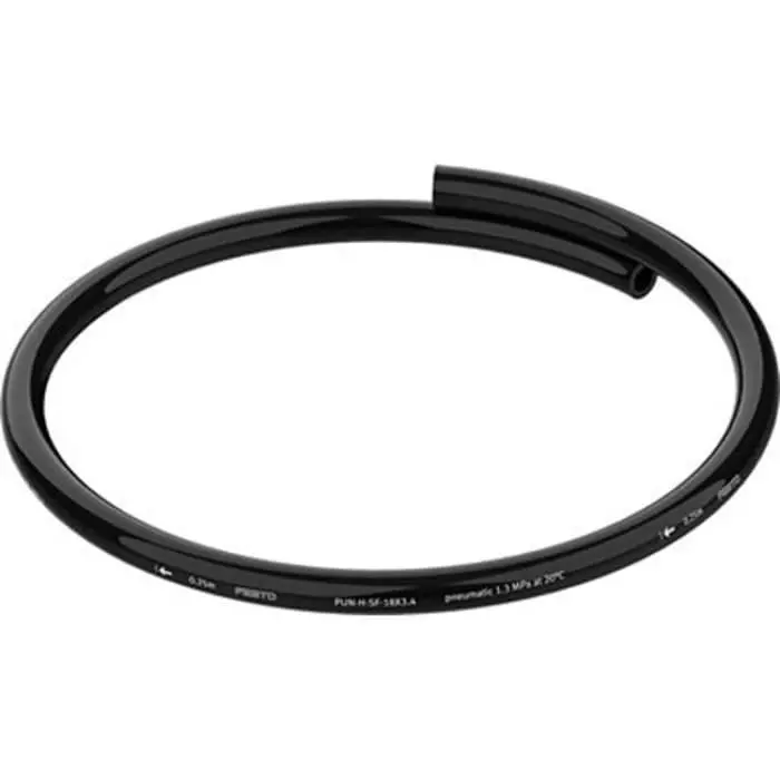 Festo PUN TPE, Hose Pipe, 11.2 mm ID, 18 mm OD, Black, PUN-H-SF-18X3,4-SW-25