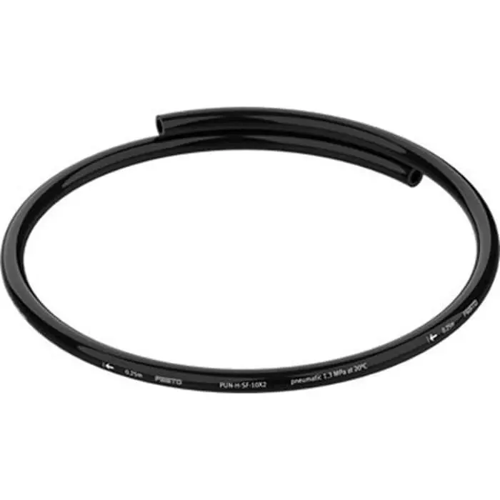 Festo PUN TPE, Hose Pipe, 6 mm ID, 10 mm OD, Black, PUN-H-SF-10X2-SW
