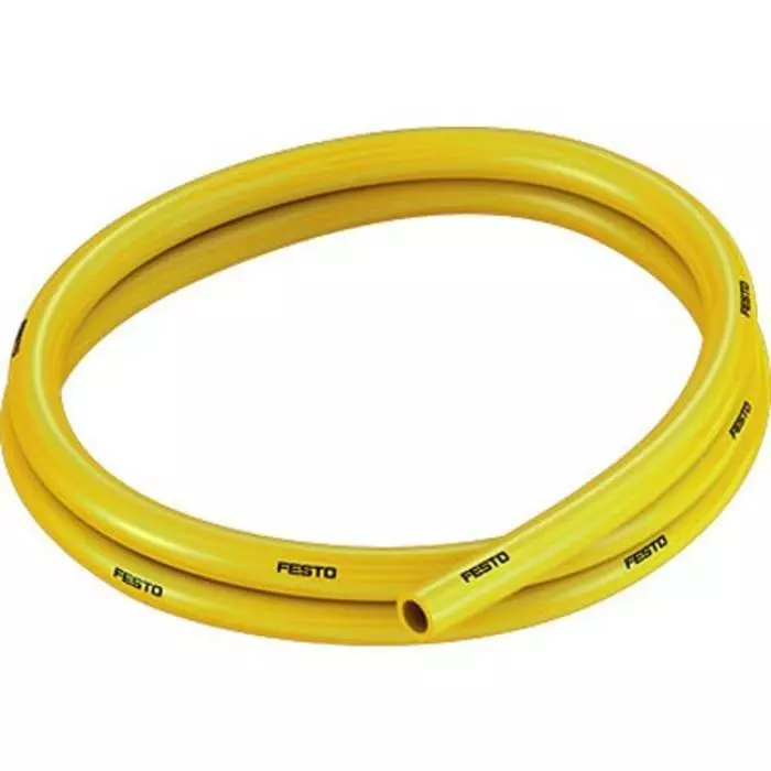 Festo PUN TPE, Hose Pipe, 7 mm ID, 10 mm OD, Yellow, PUN-H-12X2-GE
