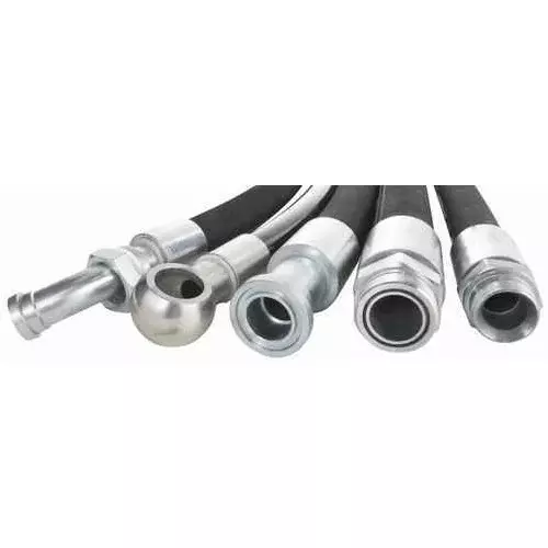 Balaji Hydraulics 615/20600 JCB Black Round Rubber Hydraulic Hose Pipe Assembly