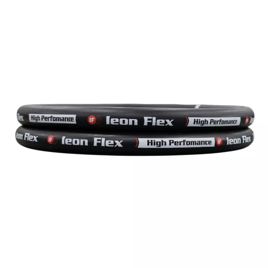 IEON FLEX High Performance Hydraulic Hose Pipe R2 Type Double Layer Steel Wire EPDM 3/8 inch x 1 m, Black