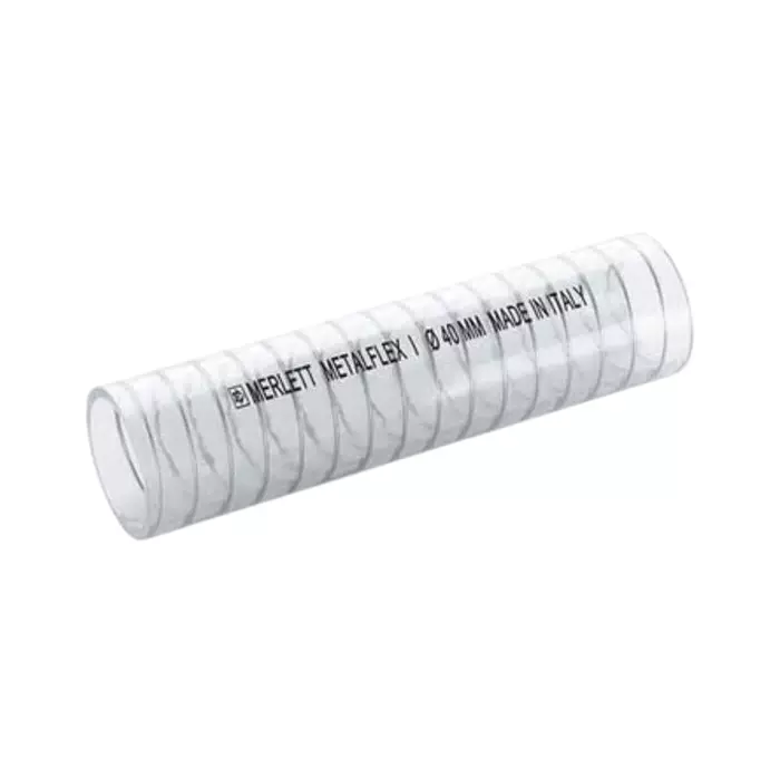 Contitech Metalflex PVC Hose Pipe 32 mm Inner Dia 40 mm Outer Dia Clear 5 m, 251032RS5