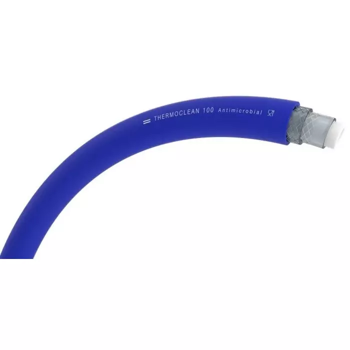 TRICOFLEX THERMOCLEAN 100 ANTIMICROBIAL PVC Hose Pipe 25 mm ID 34 mm OD Blue 20m, 145597