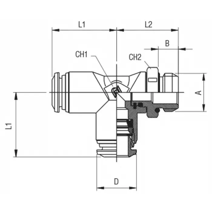 RS PRO Push-in Fitting, Push In 6 mm to Push In 6 mm, Threaded-to-Tube, 1977832 (Pack of 10 pcs)
