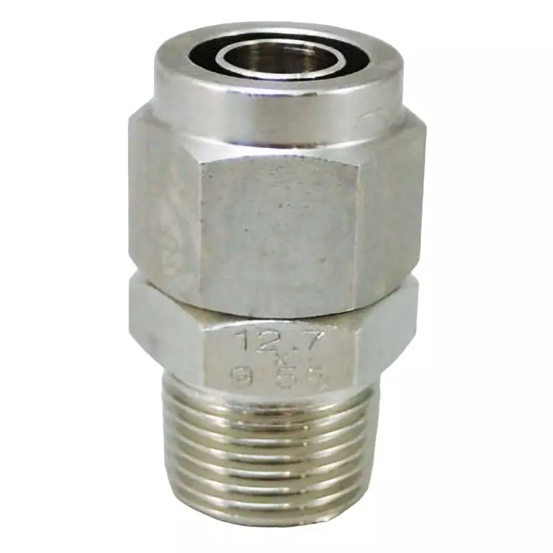 PISCO 8.1 Φmm Orifice Dia -100 kPa Stainless Steel Tightening Fitting Straight, NSC1/2-03