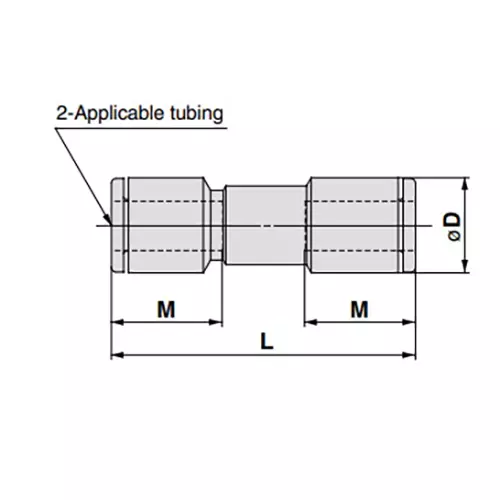 SMC AKH Nitrile Rubber Φ4 mm Male Check valve, AKH04-00