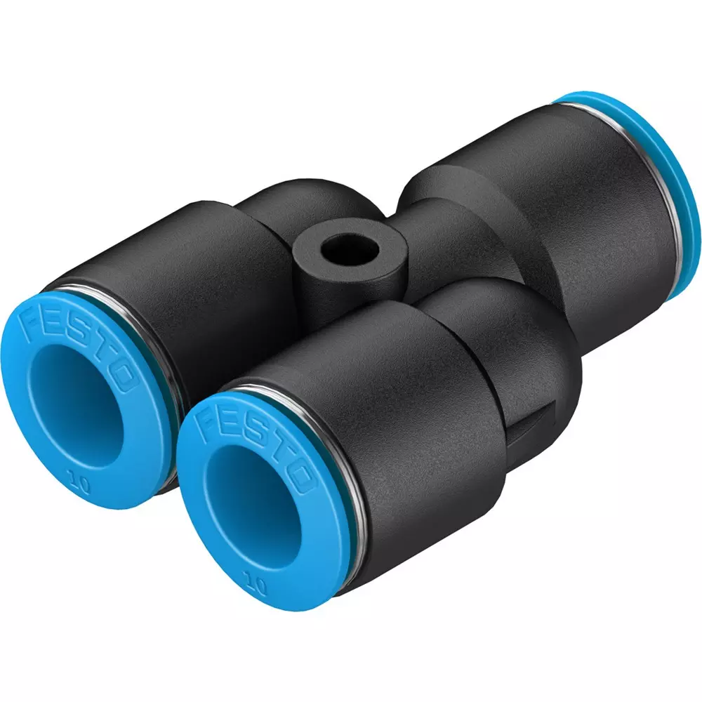 FESTO Push-in Y-Connector PBT Housing Material 6.7 mm Nominal Size, QSY-10-20 (Pack of 10)