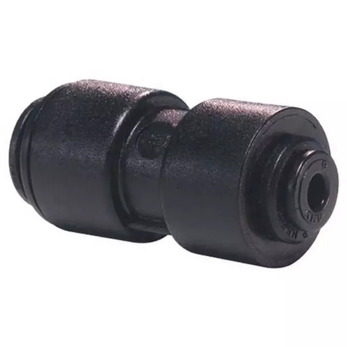 John Guest PM Series Reducer Nipple Push In 12 mm to Push In 8 mm Tube-to-Tube Connection Style, PM201208E (Pack of 5)