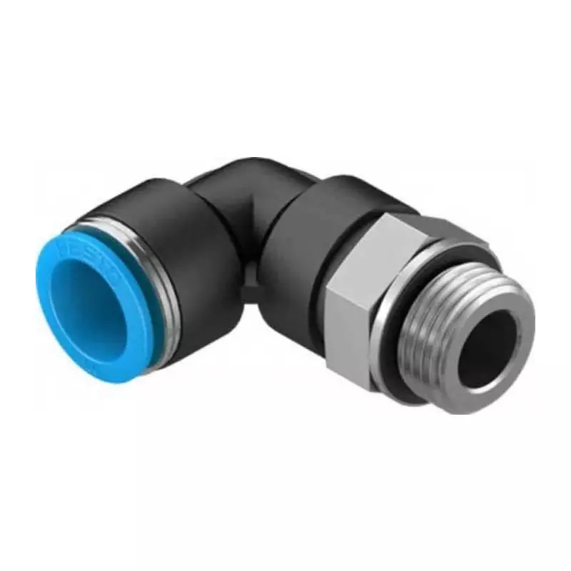 Festo Elbow Threaded Adaptor G 1/2 Male Connector A Threaded-to-Tube, QSL-G1/2-16-20 (Bag of 20 Pcs)