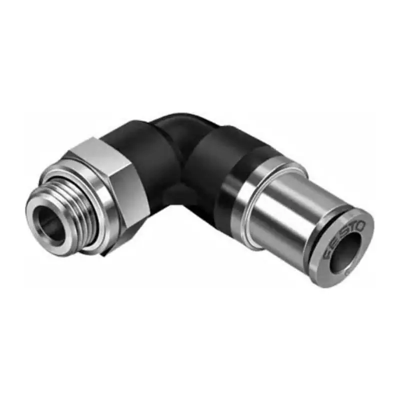 Festo Elbow Threaded Adaptor G 1/4 Male Connector A Threaded-to-Tube, QSKL-G1/4-8