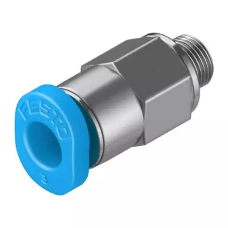 Festo Straight Threaded Adaptor QSM M3 Male Connector A Threaded-to-Tube, QSM-M3-2 (Bag of 10 Pcs)