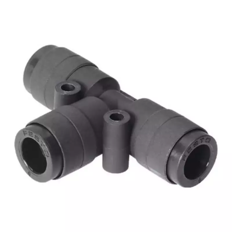 Festo Tee Tube-to-Tube Adaptor QST-V0-4 Push In 4 mm Connector A Tube-to-Tube, QST-V0-4