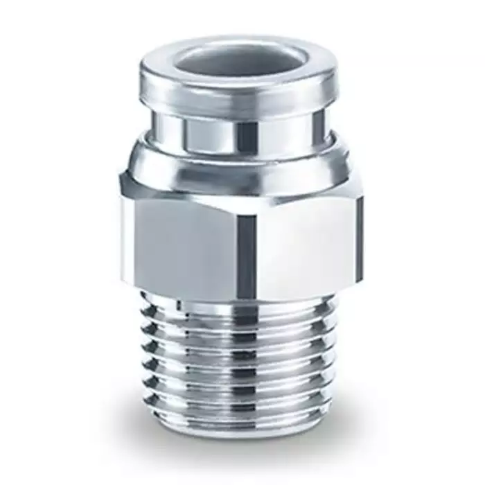 SMC KQB2 Series Male Connector, 10 mm to G 1/2 Male, Threaded-to-Tube Connection Style, KQB2H10-G04