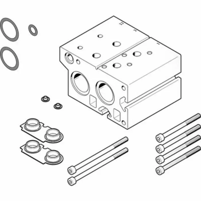Festo VABM Pneumatic Manifold Fitting G 3/4 G 3/4, VABM-B10-30EEE-G34-2-P3