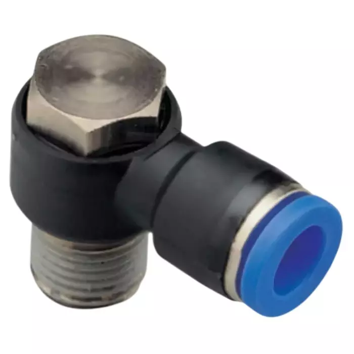 SMSN Male Banjo Elbow SPH 16 mm Outside Diameter 04(1/2) Thread Size Brass With Chrome Platted