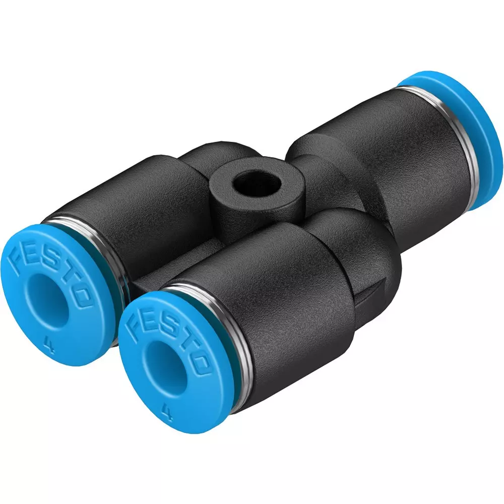 FESTO Push-in Y-Connector PBT Housing Material 2.6 mm Nominal Size, QSY-4-100 (Pack of 10)
