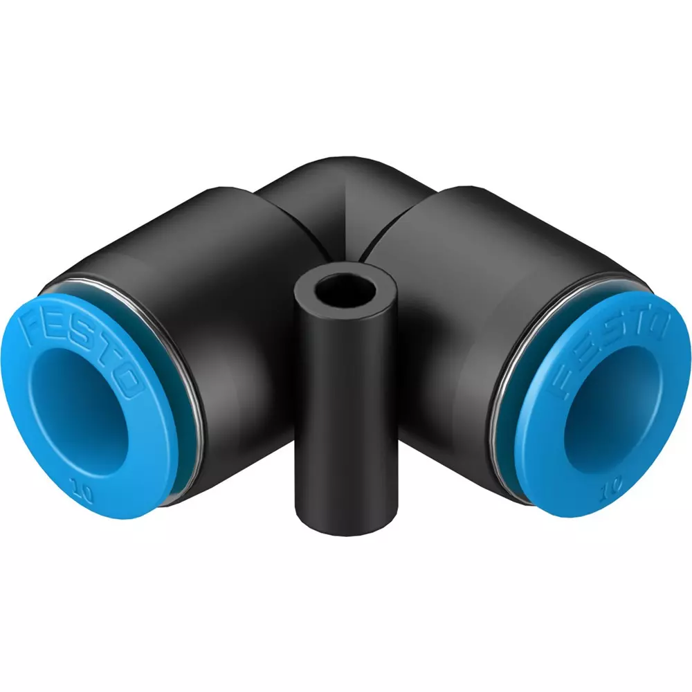 FESTO Push-in L-Connector PBT Housing Material 8.3 mm Nominal Size, QSL-10-50 (Pack of 10)