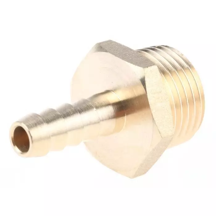 RS PRO Hose Connector Hose Tail Adaptor G 1/2 inch 5/16 inch Inner Dia (Pack of 2)