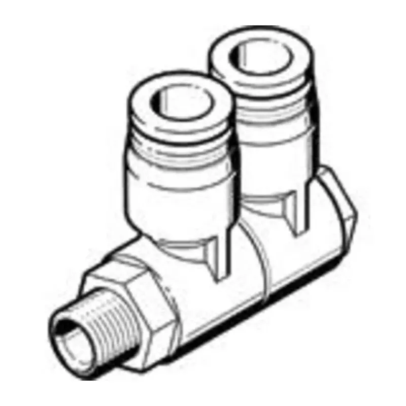 Festo Multi-Connector Fitting QSLV Connector A Threaded-to-Tube, QSLV2-1/4-8
