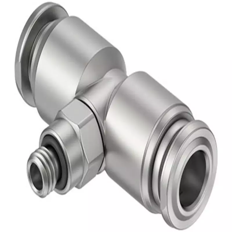 Festo T Fitting NPQR M5 Connector A Threaded-to-Tube, NPQR-T-M5-Q6