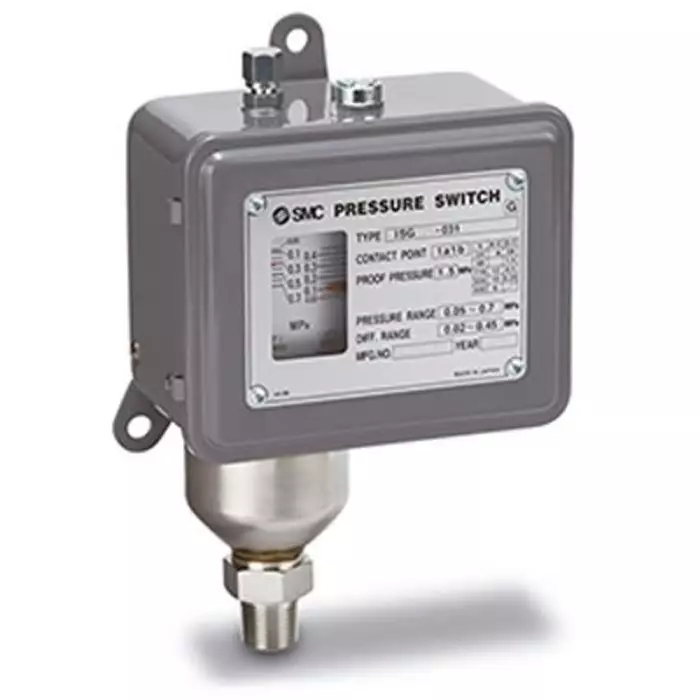 SMC Pressure Switch, R 3/8 0.1MPa to 10 bar, ISG230-031-Q