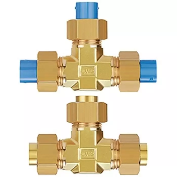 SMC KF Series Union Tee, 6 mm to 6 mm, Tube-to-Tube Connection Style, KFT06-00 (Pack of 10 )