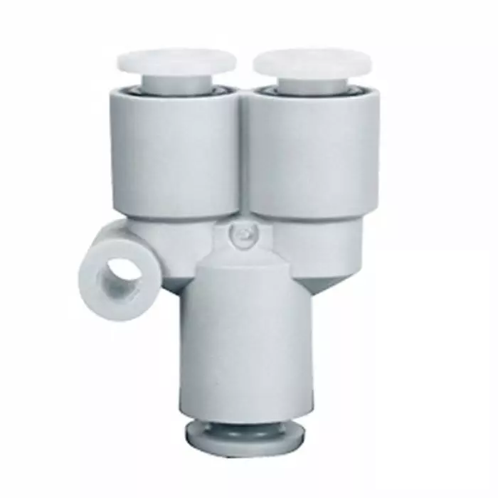 SMC KGU Series Union Y, 8 mm to 8 mm, Threaded-to-Tube Connection Style, KGU08-00