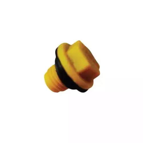 Parvati Engineers UNF Male Parts 21 mm Total Length SW17 Spanner PA 6 Yellow, 9/16-18UNF1 (Pack of 1000)