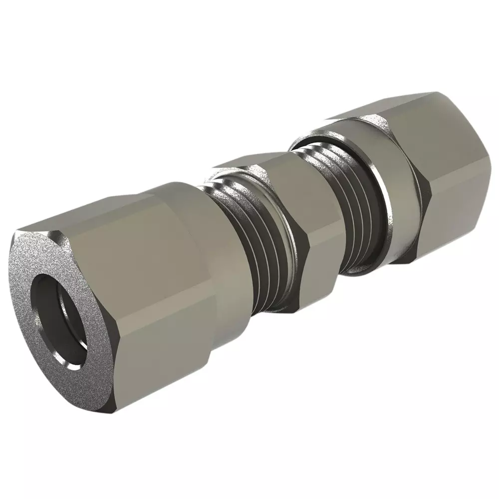 RS PRO Pneumatic Straight Tube-to-Tube Adapter Straight Fitting 6 mm Push-in, 2312731 (Pack of 2 Pcs)