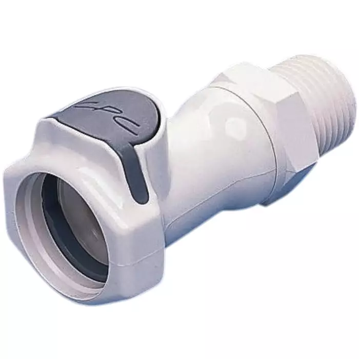 Colder Products Hose Connector Straight Threaded Coupling BSPT 1/2 inch 8.6 bar, HFCD10835BSPT