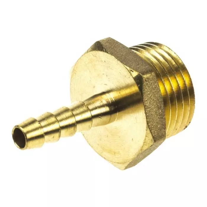 RS PRO Hose Connector Hose Tail Adaptor G 1/2 inch 1/4 inch Inner Dia (Pack of 2)