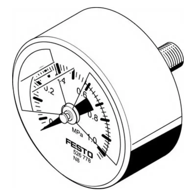 Festo Bulkhead Fitting QSLV6-G1/2-12 Connector A, QSLV6-G1/2-12