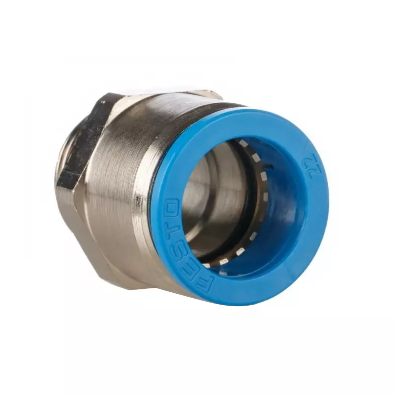 Festo Straight Threaded Adaptor QS G 3/4 Male Connector A Threaded-to-Tube, QS-G3/4-22