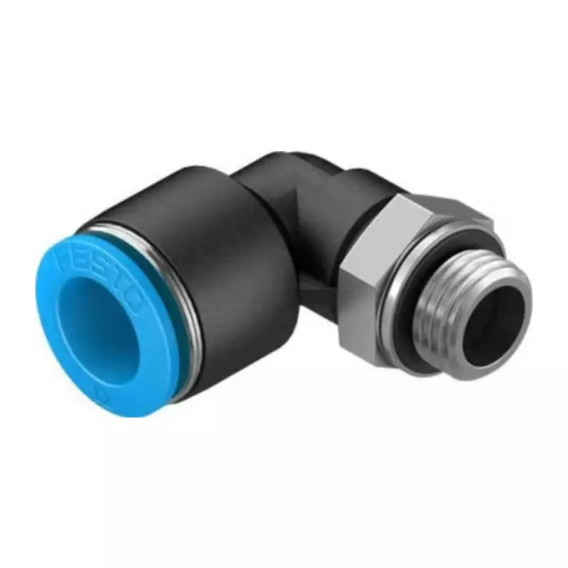 Festo Elbow Threaded Adaptor G 1/4 Male Connector A Threaded-to-Tube, QSL-G1/4-12-20 (Bag of 20 Pcs)