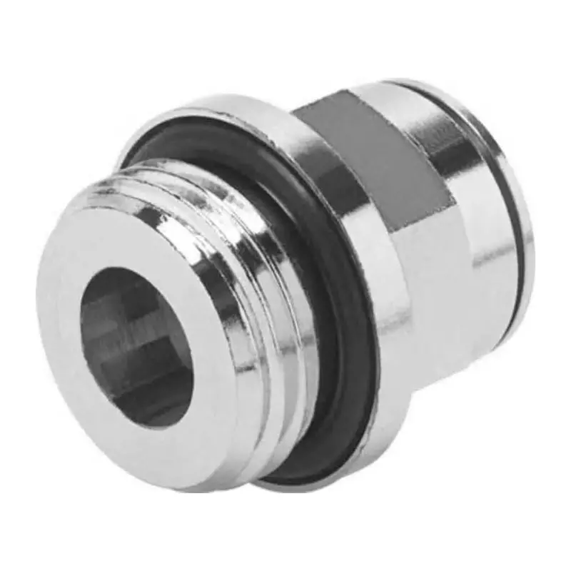 Festo Straight Threaded Adaptor G 1/2 Male Connector A Threaded-to-Tube, NPQM-D-G12-Q12-P10 (Bag of 10 Pcs)