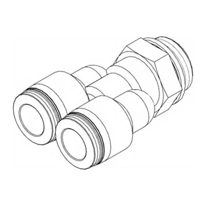 Festo Y Threaded Adaptor G 3/8 Male Connector A Threaded-to-Tube, QSY-G3/8-12 (Pack of 10 Pcs)