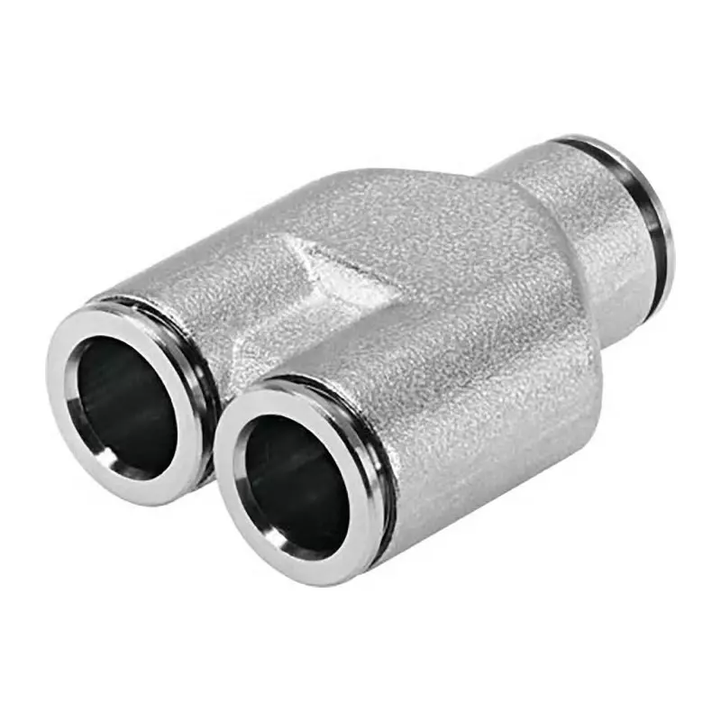Festo Y Tube-to-Tube Adaptor NPQH Push In 10 mm Connector A Tube-to-Tube, NPQH-Y-Q10-Q8-P10 (Bag of 10 Pcs)