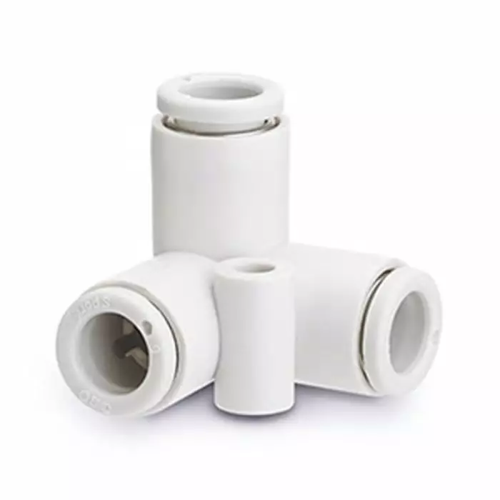 SMC KQ2 Series Delta Union, 10 mm to 10 mm, Tube-to-Tube Connection Style, KQ2D10-00A (Pack of 5 )