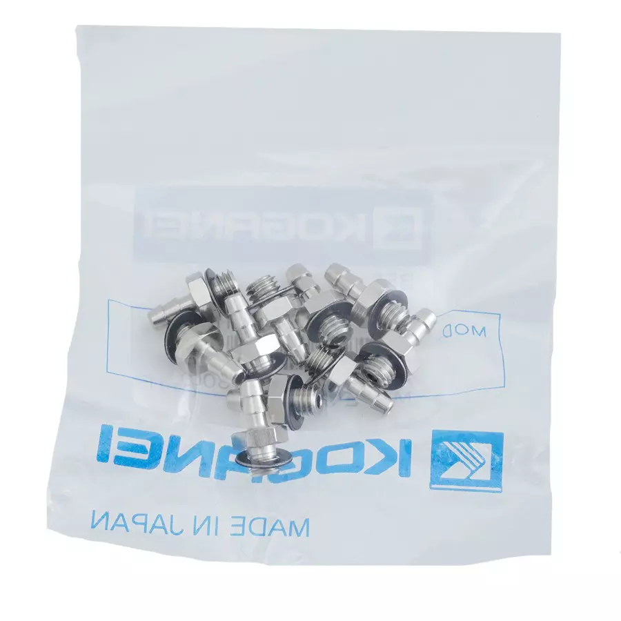 KOGANEI M5x0.8 Pipe Connection M Thread TAC Fitting Straight, BF4U