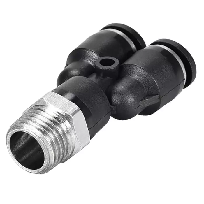 CONACT Male Branch Y APXG Series 6.35 mm (1/4 inch) Thread 4 mm Tube OD