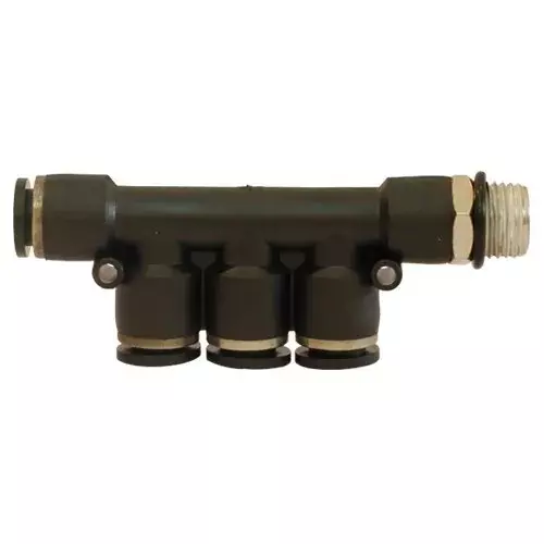 CONACT Equal Multi Tee APKDG Series Thread 10-08 mm Tube OD