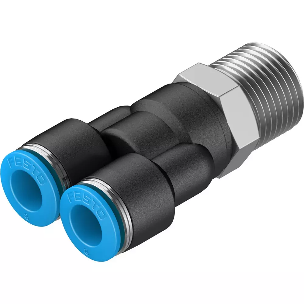 FESTO Push-in Y-Fitting PBT Housing Material (Pack of 10) Nominal Size (3.1 to 8.4 mm)