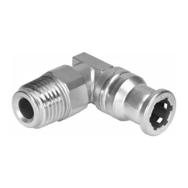 Festo Elbow Threaded Adaptor QS R 1/4 Male Connector A Threaded, CRQSL-1/4-6