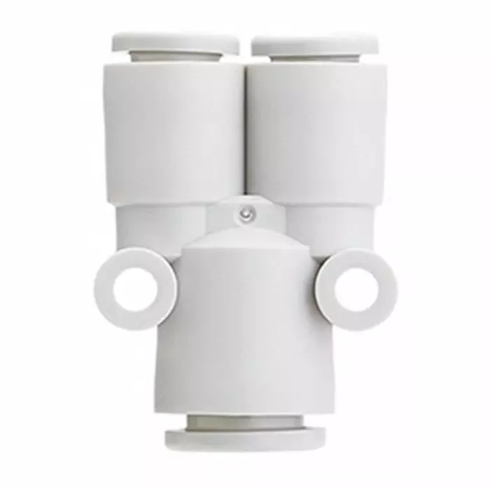 SMC KQ2 Series Union Y, 6 mm to 8 mm, Tube-to-Tube Connection Style, KQ2U06-08A