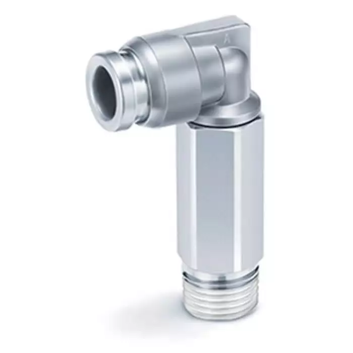 SMC KQB2 Series Extended Male Elbow, 6 mm to R 1/8, Threaded-to-Tube Connection Style, KQB2W06-01S