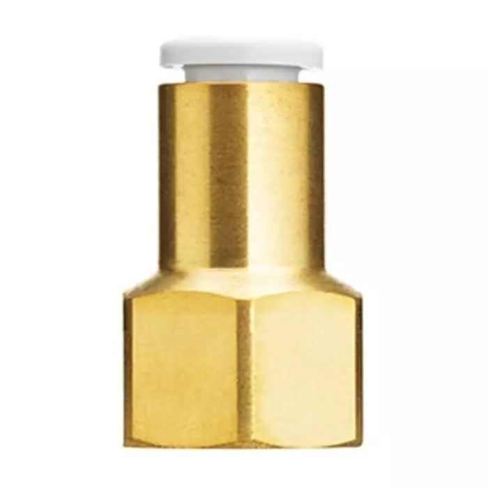 SMC KQ2 Series Female Connector, 6 mm to G 1/4, Threaded-to-Tube Connection Style, KQ2F06-G02A1 (Pack of 10 )