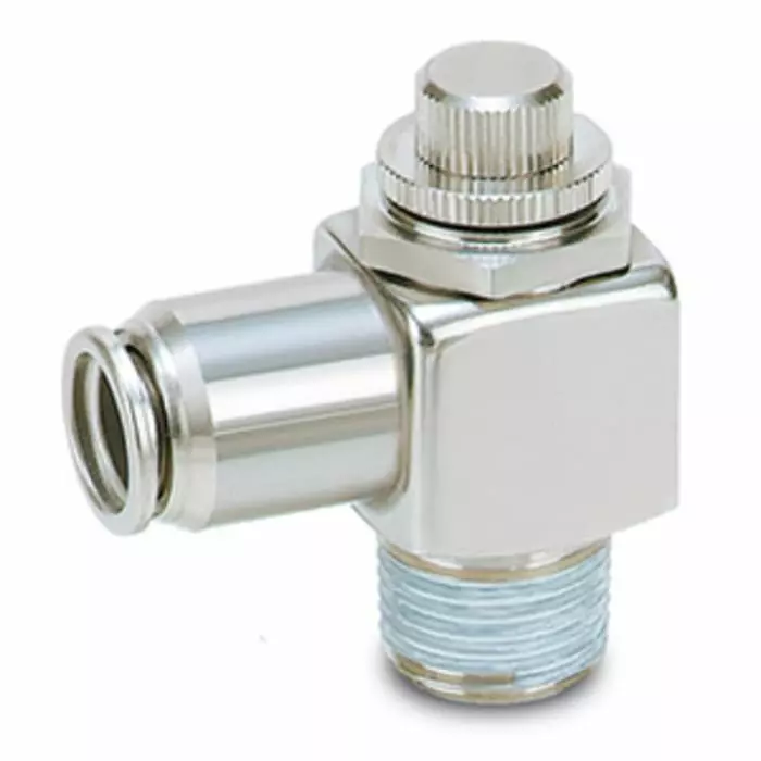 SMC ASG Series Tube Flow Controller, G 1/8 Inlet Port, R1/8 inch Tube Inlet Port x 6 mm Tube Outlet Port, ASG321F-01-06S