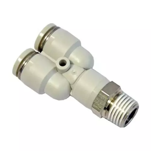 Airtac PYB Series Male Branch Y 12 mm Dia. 3/8 inch Thread, PYB 1203 D