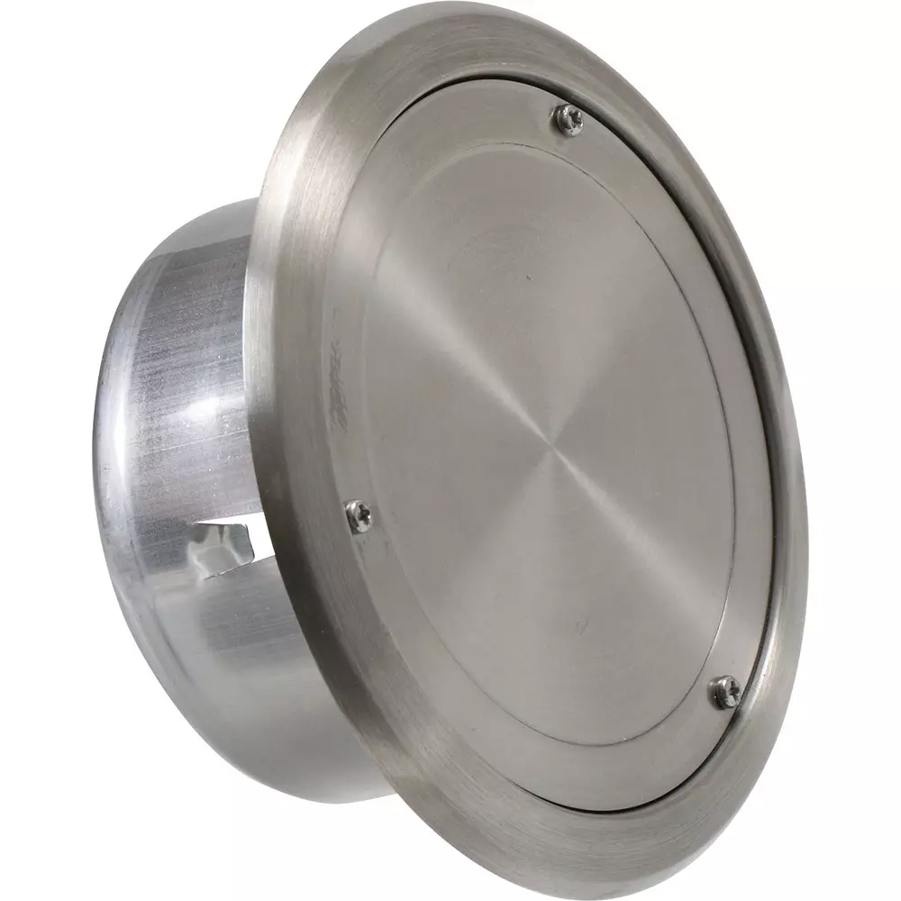 MonotaRO Stainless Steel Air Conditioner Hole Cover Hairline Clear Finish, 100