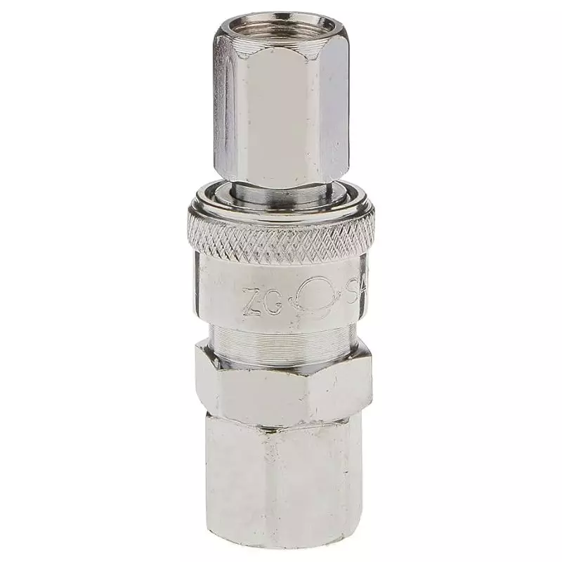 INTECO O Series Nitto Type QRC Plug One Touch 6.35 mm (1/4 Inch) Female Thread, OPF20 (Pack of 100)